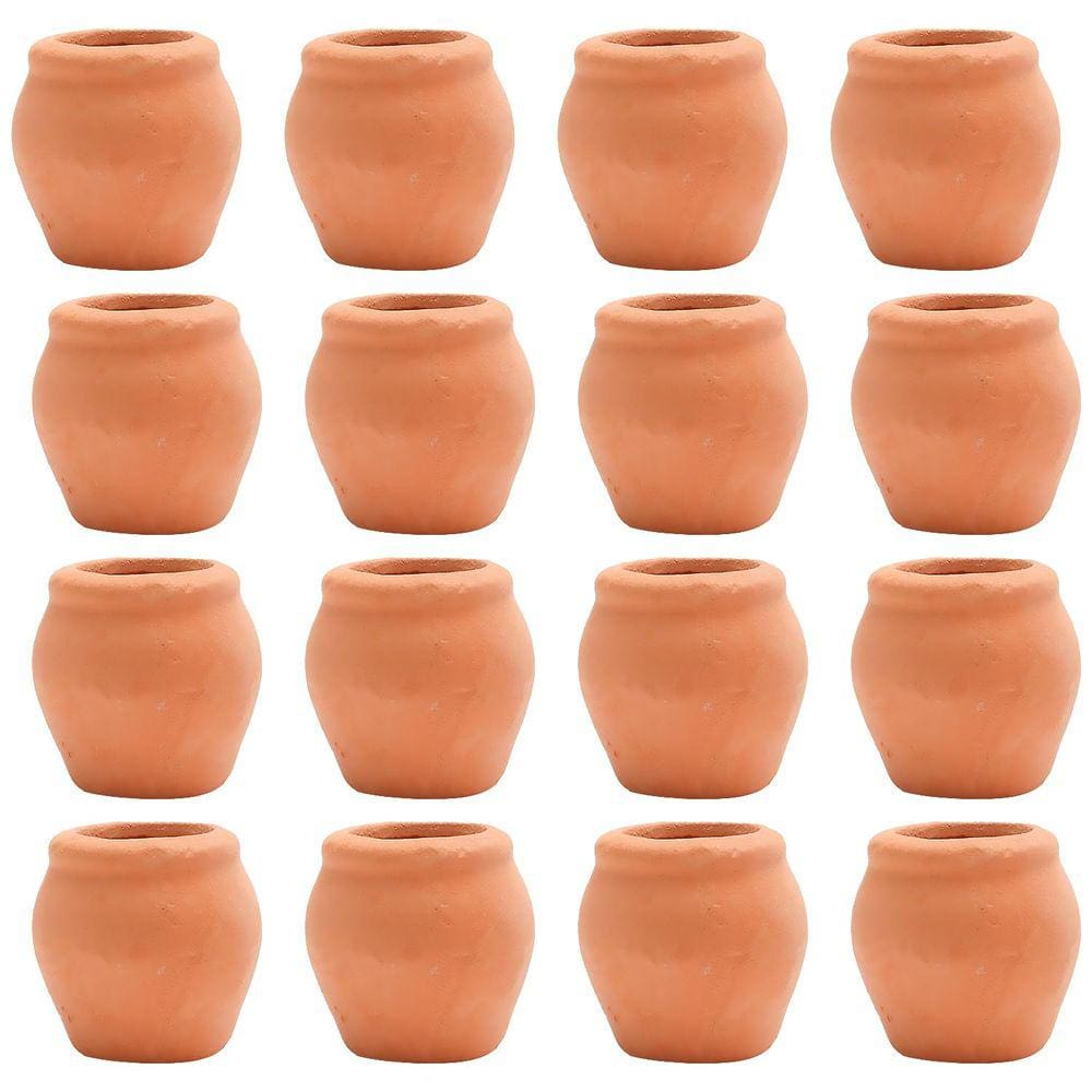Vasos de barro em miniatura Bbiamsleep Mini Flower Vaso 12 unidades