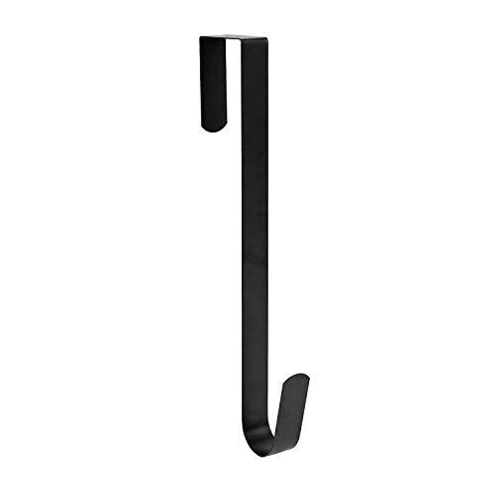 Gancho de coroa Sattiyrch de 15 cm de metal sobre o gancho da porta preto