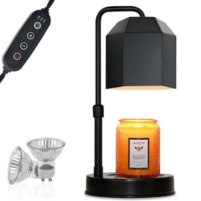 Lâmpada de aquecimento de velas XJZJY com temporizador, elétrica, regulável branca