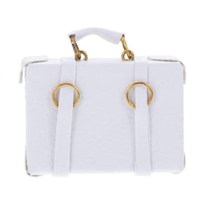 Mini mala Kisangel Mini House branca para crianças