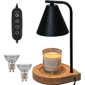 Lâmpada de aquecimento de velas YODEWA com temporizador e dimmer preto