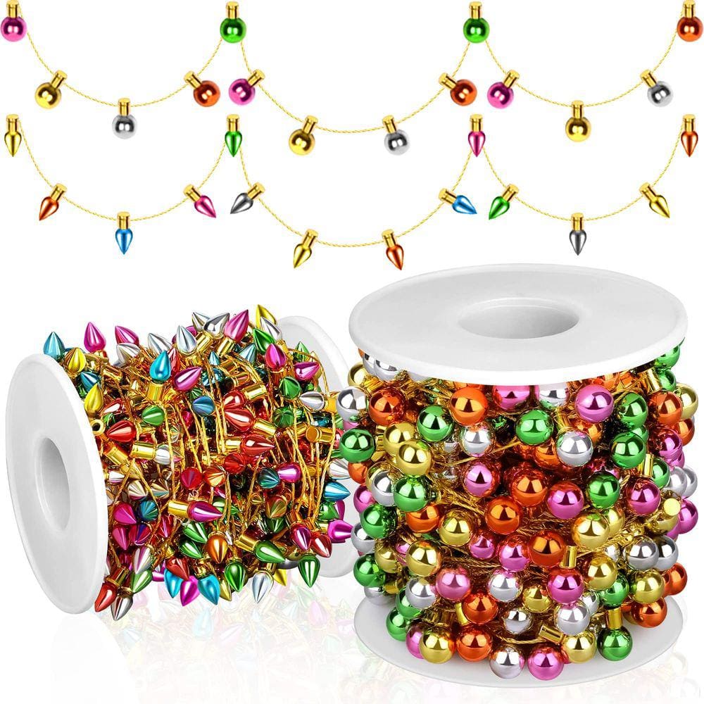 Corda de luz falsa de Natal ADXCO Mini 10m 2 rolos