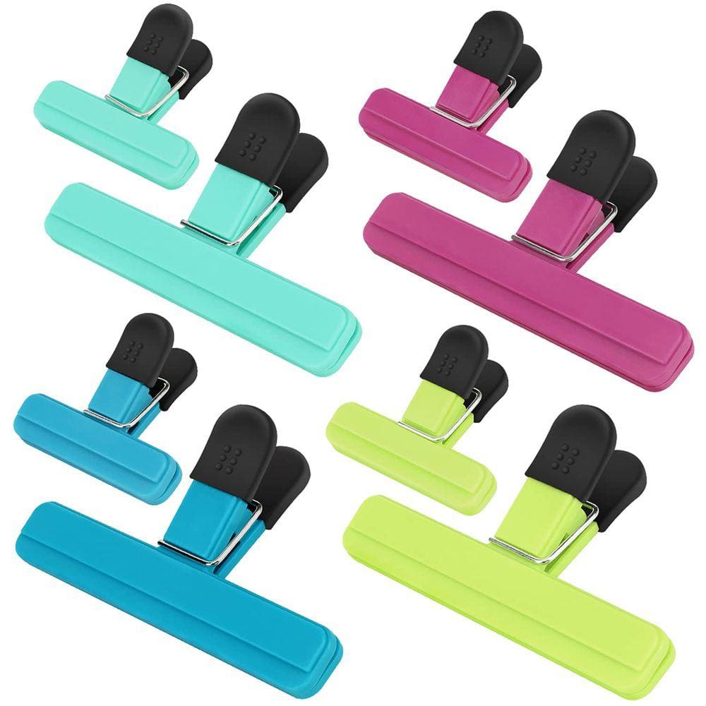 Chip Clips TACGEA Food Storage, pacote com 8 unidades com alça hermética