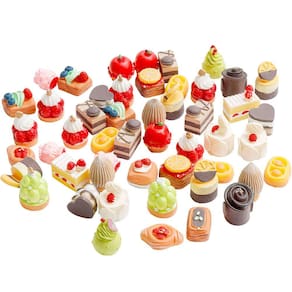 Mini House Cupcake, mistura de resina para bolo em miniatura, pão de padaria 1:1