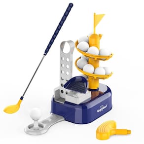 Conjunto de brinquedos de golfe EagleStone Kids com 15 bolas e tacos de 3 a 8 anos