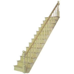 Kit de escada para casa de bonecas em miniatura em escala 1/24 da Housewor