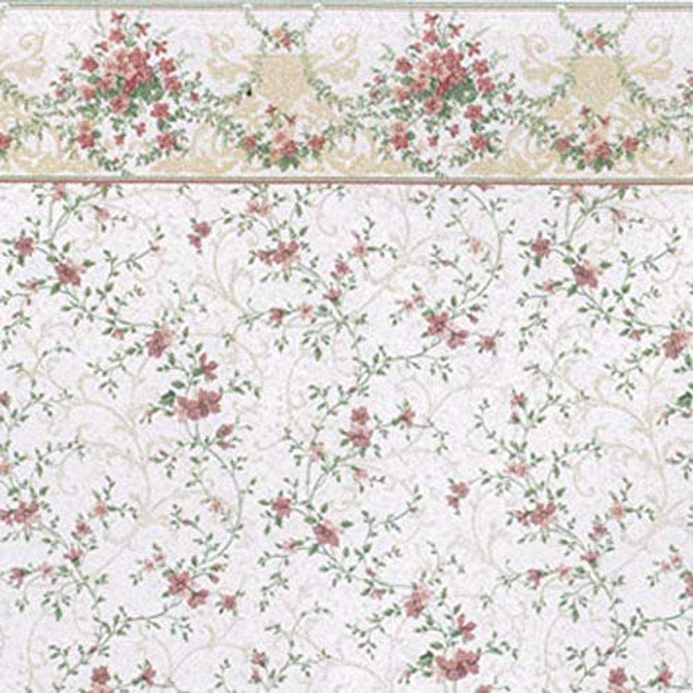 Papel de Parede Melody Jane Dollhouse Sonata Pink 1:12 Scale 3 She