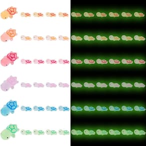 Mini boneco de tartaruga WINMIND Glow in The Dark 60 unidades
