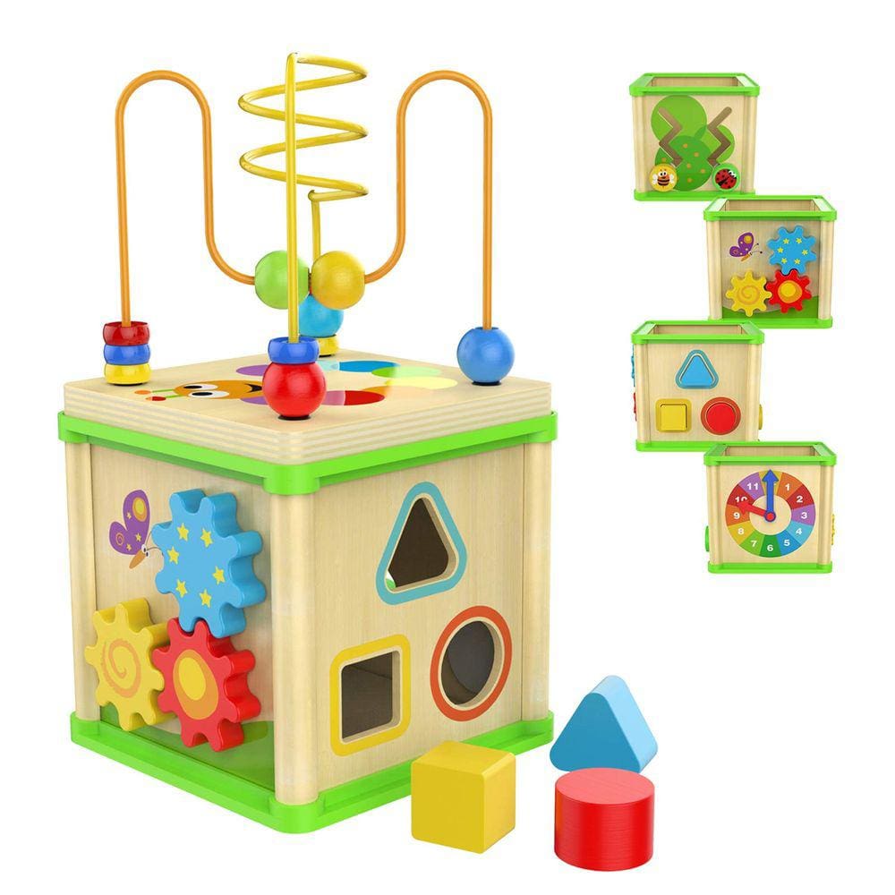 Brinquedos Montessori Activity Cube TOP BRIGHT de 1 ano