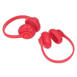Fones de ouvido em miniatura VINGVO Doll Model 1/12 Scale (vermelhos)