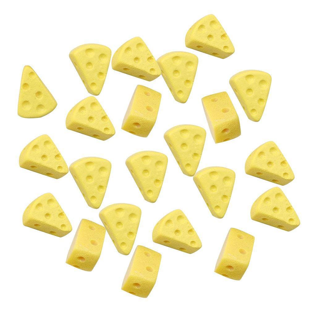 Queijo de cozinha em miniatura para decoração de casa de bonecas