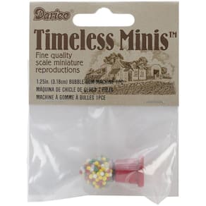 Máquina de chicletes em miniatura Darice-Timeless Miniatures 3,2 cm
