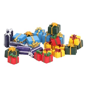 Caixas de presente de Natal Doll House AYNEFY 25 unidades de 5 cores
