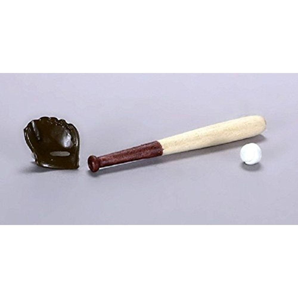 Conjunto de beisebol em miniatura International Miniatures by Classics