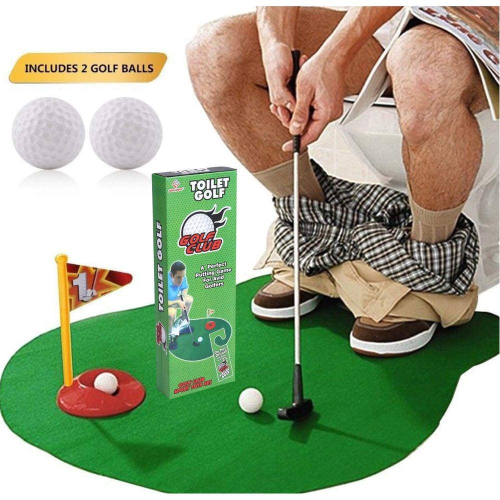 Toilet Golf Set the safak Funny Birthday Game Gag Gifts