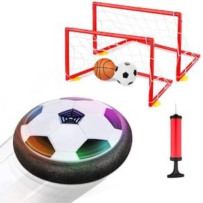 Bola de futebol Hover Growsland com 2 gols para meninos e meninas