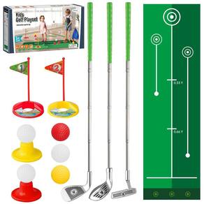 Conjunto de tacos de golfe Liberry Kids de 3 a 5 anos com tapete e bolsa