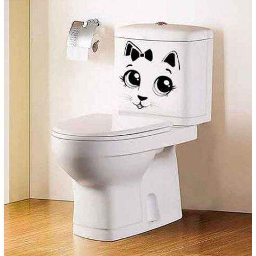 Adesivo Para Vaso Sanitário Gatinha Mod06