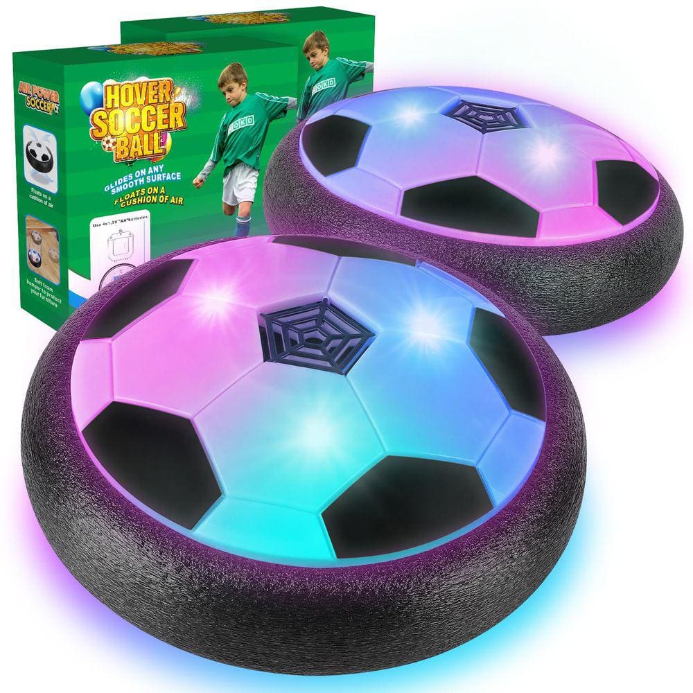 Pacote com 2 bolas de futebol Hover Ocditikl com 8 baterias para crianças de 3 a 3