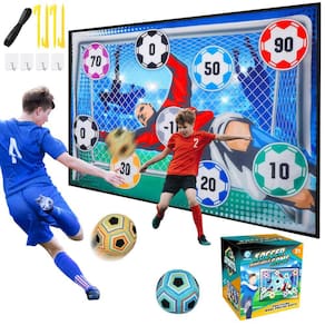 Conjunto de jogos de futebol VATOS para crianças com gols, bolas e cones de 3 a 8 anos