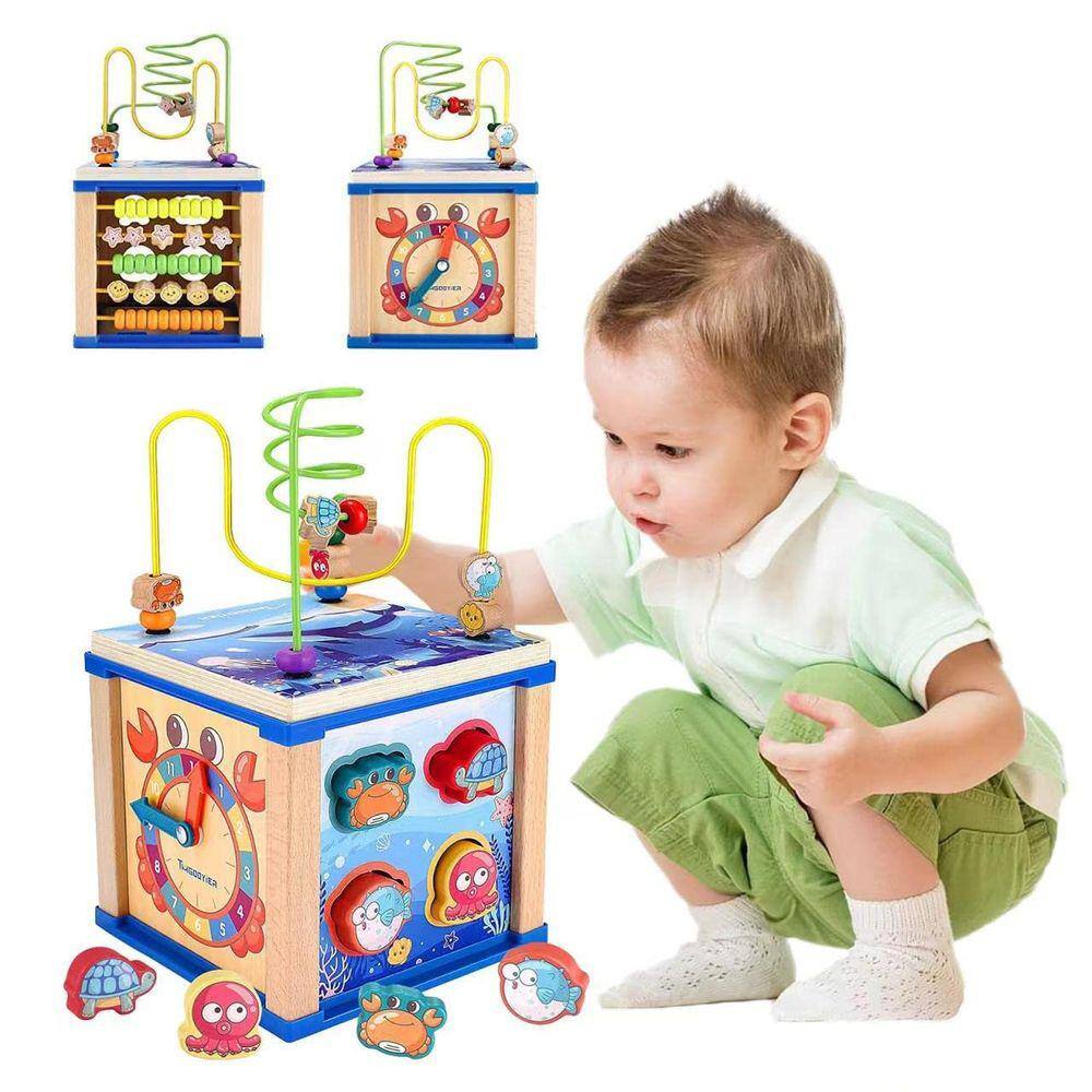 Centro de atividades QBDIANGEN para crianças maiores de 3 anos com brinquedo 5 em 1