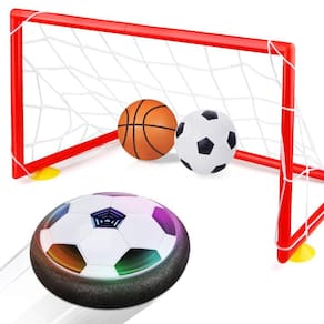 Conjunto de bolas de futebol Hover Betheaces com 2 gols para crianças de 2 a 8 anos
