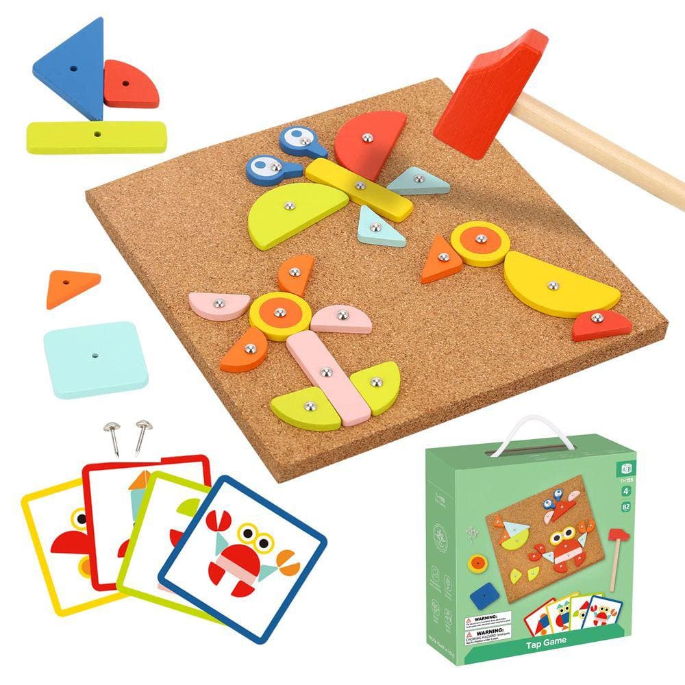 Fine Motor Toys Tookyland Toy Hammer and Nails Game Kids