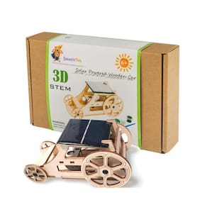 Kit de carro modelo solar Smartstoy Wooden para crianças de 9 a 12 anos
