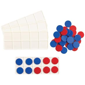 Conjunto de sala de aula de dez quadros para educação com manipuladores matemáticos