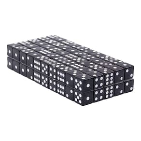 Conjunto de dados de jogo Regal Games, ureia de 6 lados, 16 mm, tamanho 100 unidades