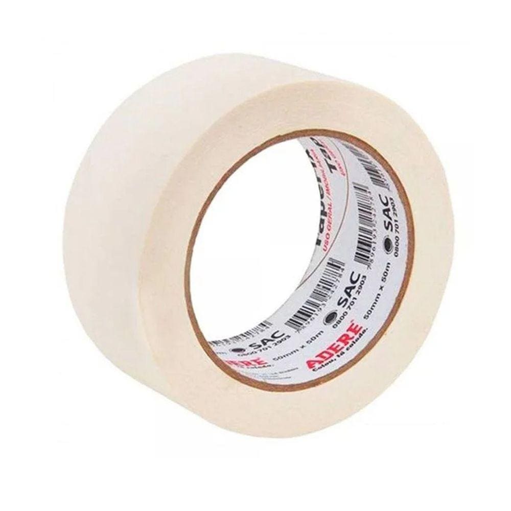 Fita Crepe Uso Geral Bege 423 45mmX50m Adere