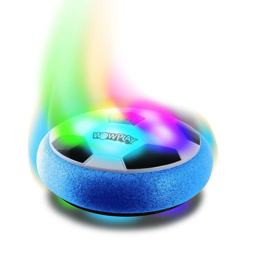 Hover Soccer NKOK WowPlay com show de luzes multicolorido