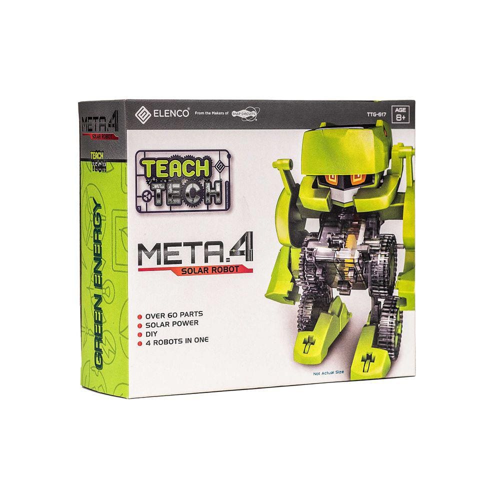 Robô de transformação Toy Teach Tech Meta.4 STEM Solar há mais de 8 anos