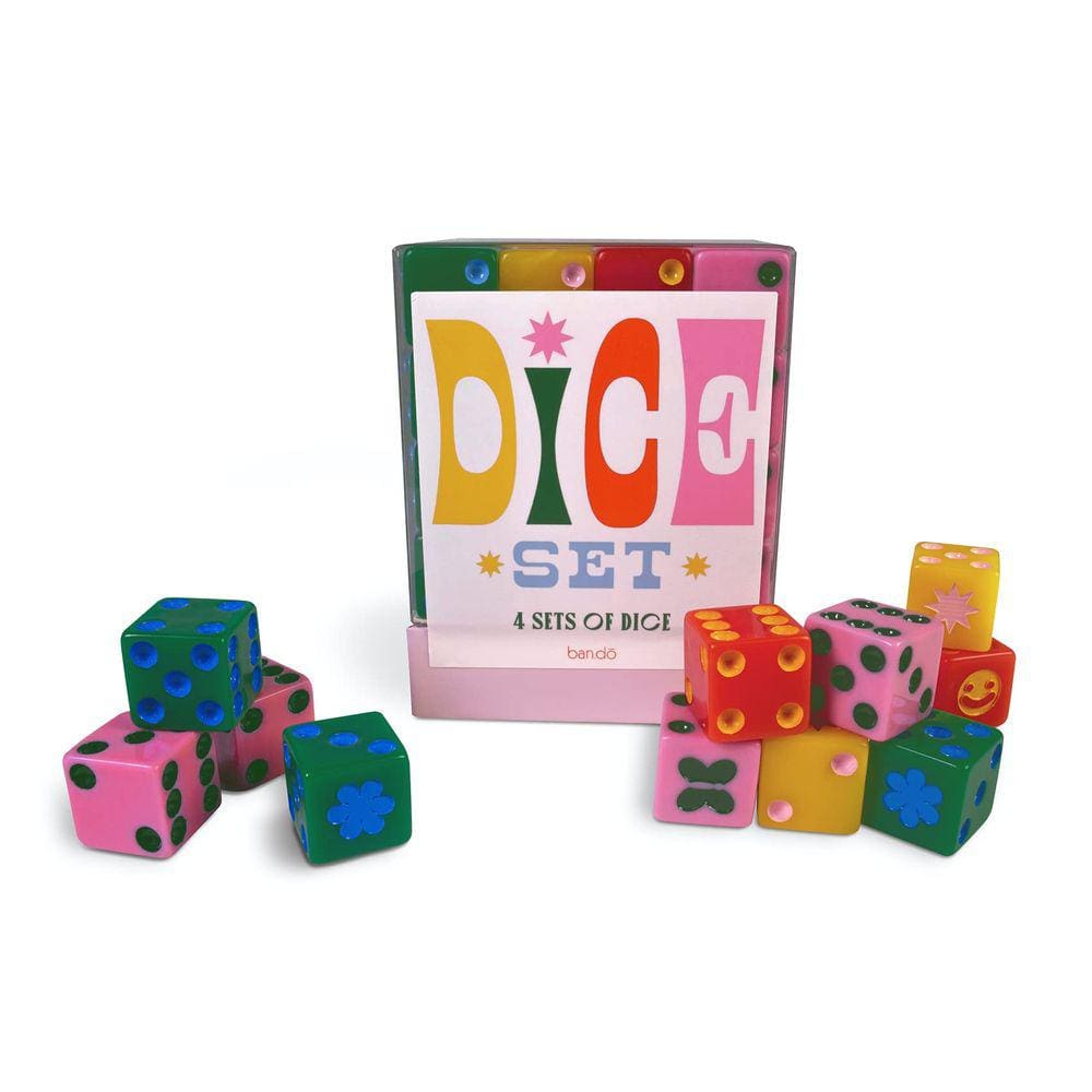 Dice Set ban.do Game Night! 48 peças com resina de 4 cores