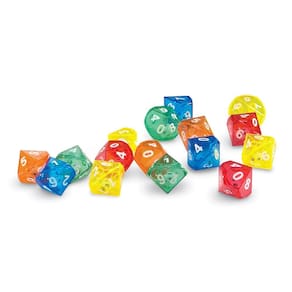 Recursos de aprendizagem de dados Dice in Dice em 10 lados LER7698