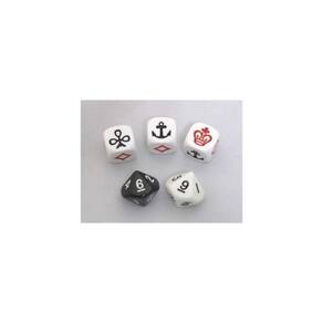 Jogo de dados Koplow Games Crown and Anchor com 6 dados e tabuleiro