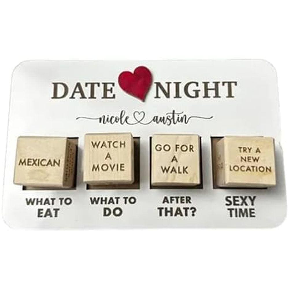 Kit de dados Dice Thyggzjbs Date Night para casais engraçados e reutilizáveis