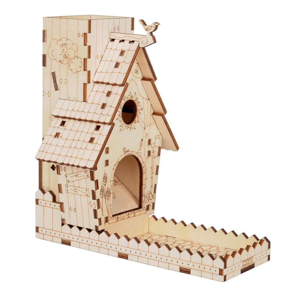 Alimentador de pássaros Dice Tower CZYY, cortado a laser para envergadura