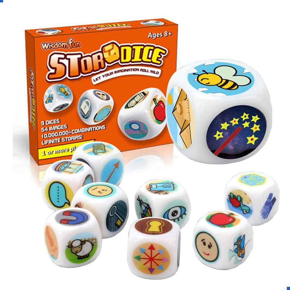 Jogo de contar histórias SQBELL Happy Story 9 Colorful Cubes Bundle