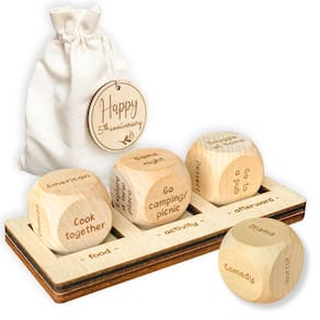Conjunto de dados Date Night WOODAMORE, presente de 5º aniversário para casal