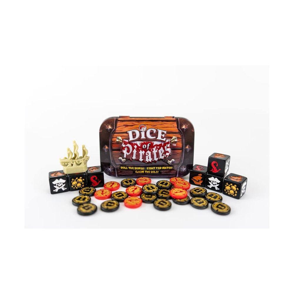 Jogo de tabuleiro Dice of Pirates Thing 12 jogos de 2 a 6 jogadores 9 ou mais