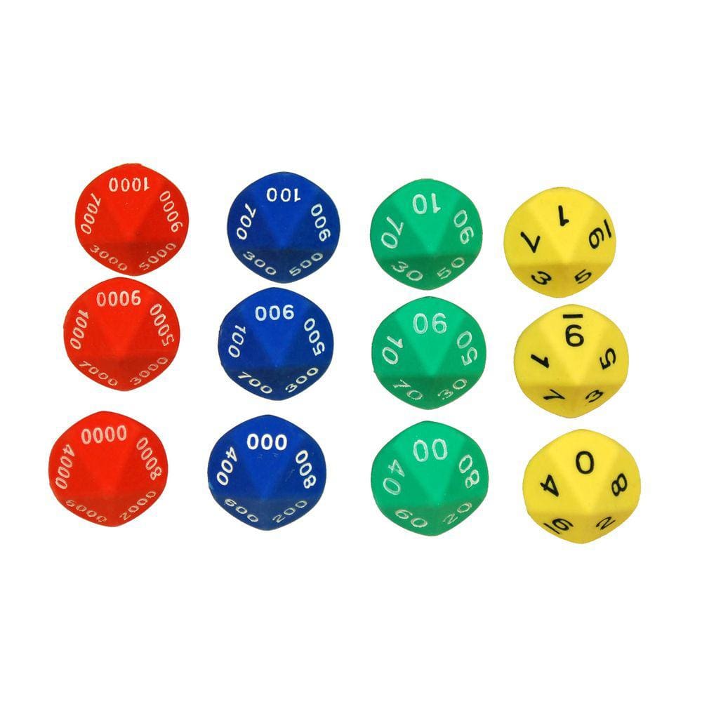 Dice Learning Advantage Place Value 7429 (pacote com 12)