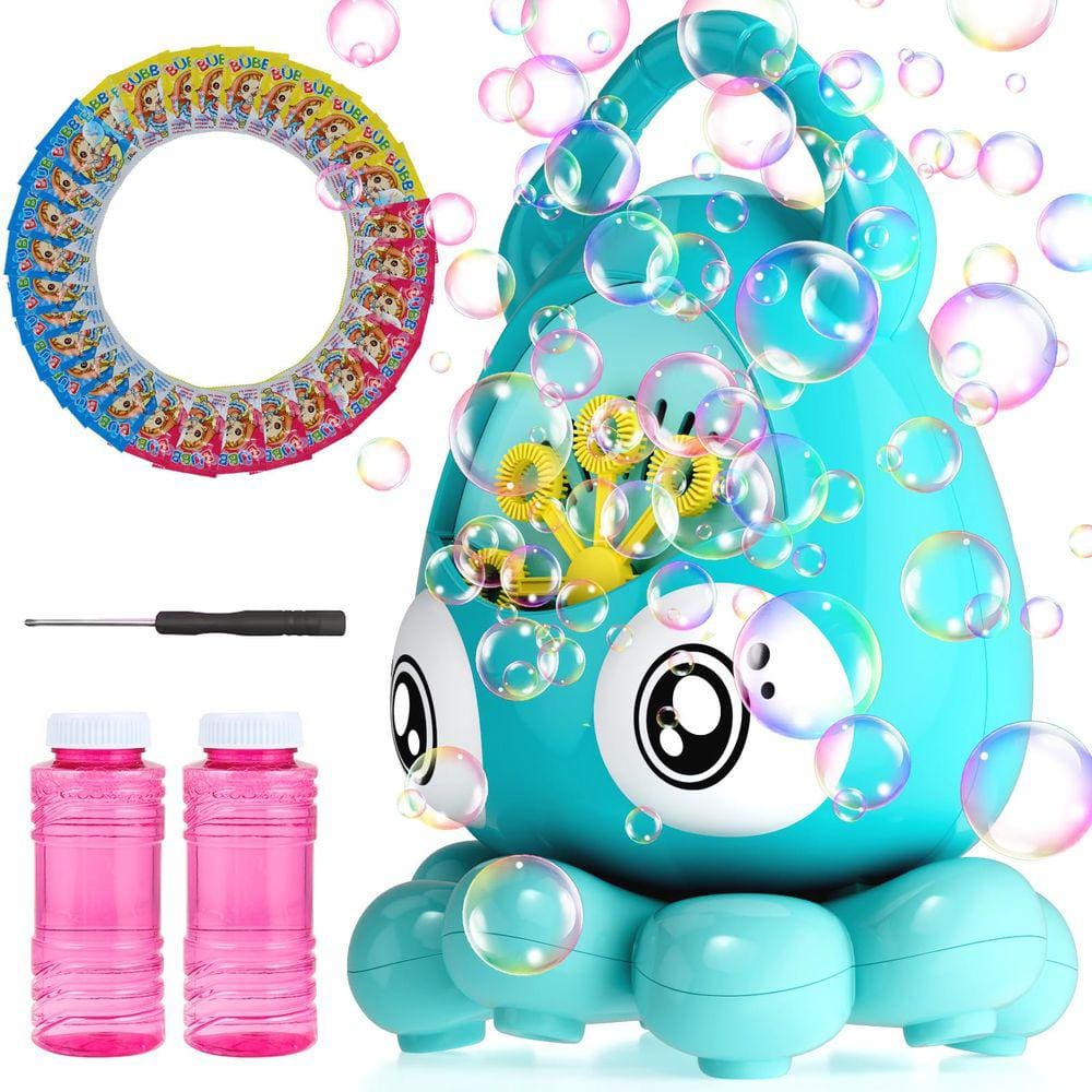 Máquina de bolhas Veoiuo Cute Octopus com mais de 1000 bolhas/min