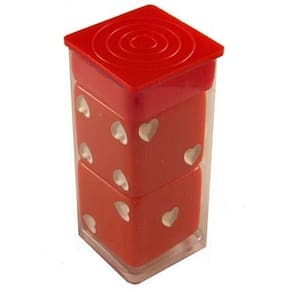 Dice Koplow Games Red Sweetheart 25 mm d6 Conjunto de 2
