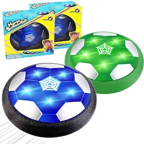 Bola de futebol Hover TURNMEON com amortecedor de espuma de luz LED, pacote com 2