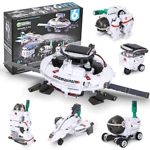 Kit de robô solar 6 em 1 da STEM Projects Games XXFUN de 8 a 12 anos