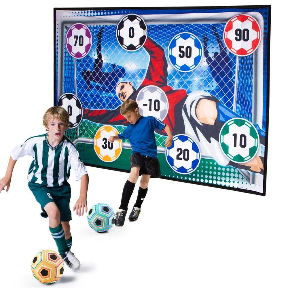 Conjunto de jogos de bola de futebol WNSULL Kids w/ Target 3-8 anos com Acce