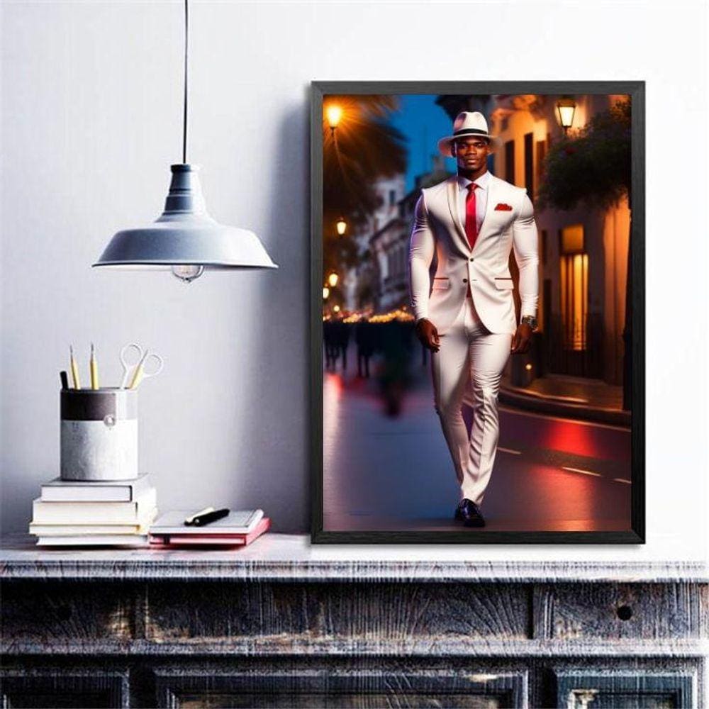 Quadro Umbanda Zé Pretinho 24X18Cm