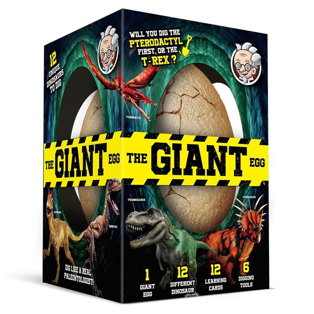 Kit Dino Egg Dig XXTOYS Descubra um ovo de dinossauro Jumbo com 12 dinossauros