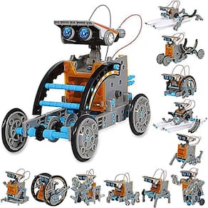 Kit de robô solar STEM, brinquedo educacional 12 em 1